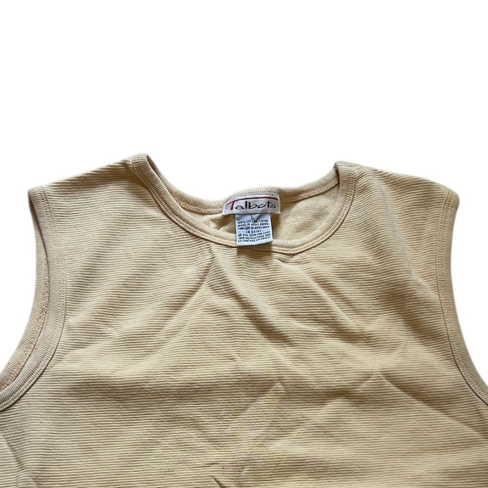Talbots light yellow tank top